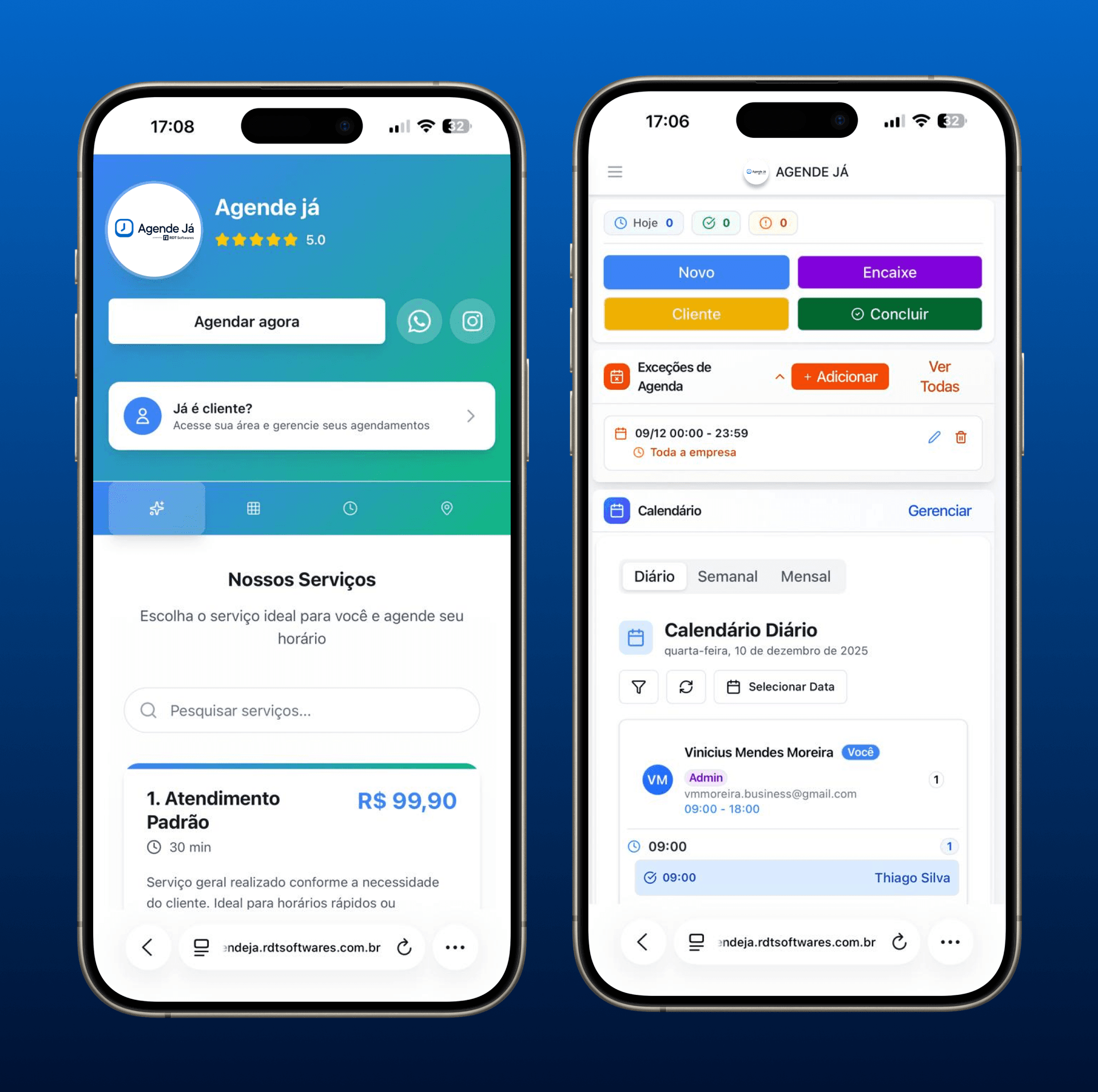 Agende Já - Sistema de Agendamento